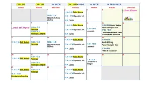 Il programma del mese : APRILE