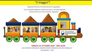 IL VIAGGIO, a conclusione del Laboratorio di Logopedia, 21 ottobre