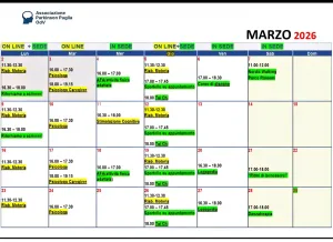 Il programma del mese : MARZO
